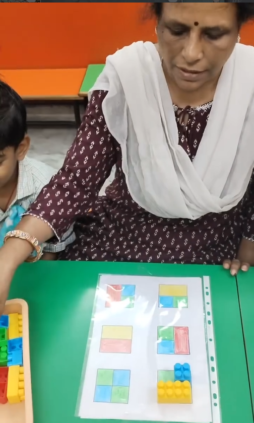 Little hands, big learning moments! 🧩✨